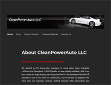 Tablet Screenshot of cleanpowerauto.com